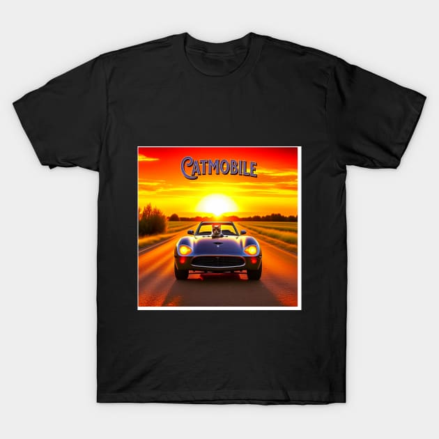 Cat Mobile T-Shirt by Fishinghawk Designes